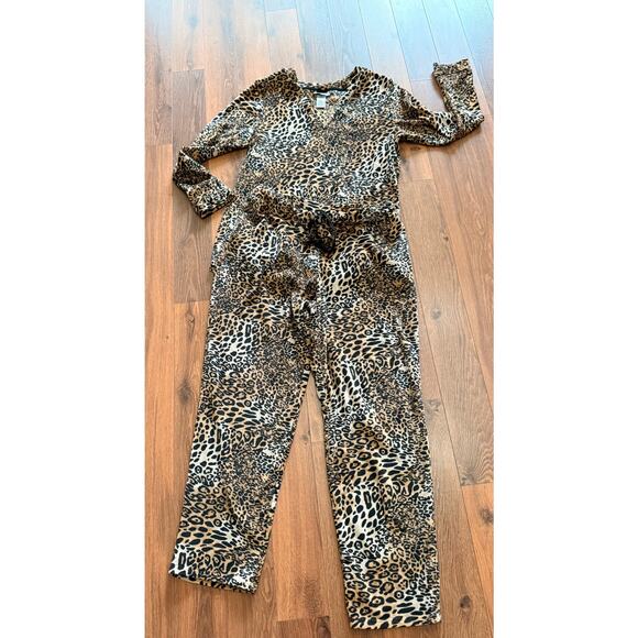 Natori Animal Print Pajama Set Size Large - Picture 1 of 3